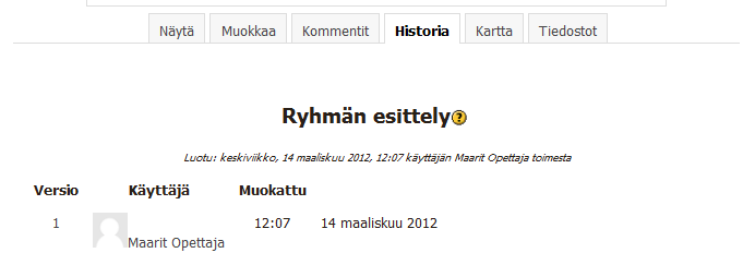 66 Kartta-välilehdellä on erilaisia listoja sivuista. 1. Valitse pudotusvalikosta haluttu luettelo.