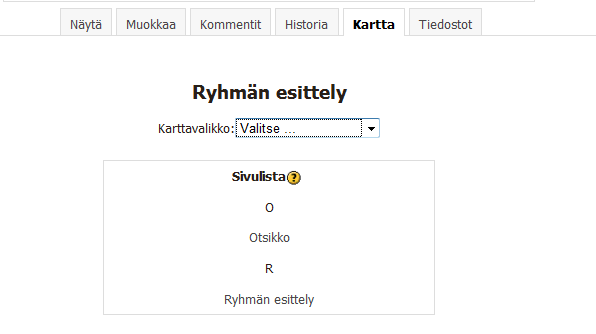 67 2. Tiedostot-välilhdellä wikiin voi lisätä erilaisia tiedostoja.