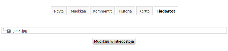 lisätään tekstin joukkoon. 1. Valitse Muokkaa wikitiedostoja. 2. Napsauta Lisää. 3.