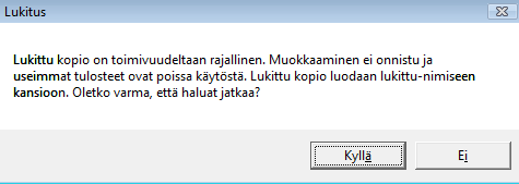 Varmuuskopion palautus Jemma-kansio palauttaa Jemma -alikansioon tehdyn varmuuskopion. Siirrettävä asema -valinnalla voidaan varmuuskopio palauttaa esim. muistitikulta.