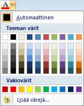 Word 2010 Tehokas käyttö s. 8/41 Kappale-muotoilun keskeisimpiin valintoihin kuuluu sisennyksen suuruus. Tavallinen sisennysasetus on edellisessä kuvassa.