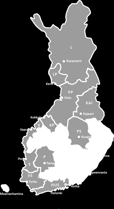 terveyspiiri (Eksote) Kouvolan hyvinvointipalvelut (Kouvola) Etelä-Savon sairaanhoitopiiri