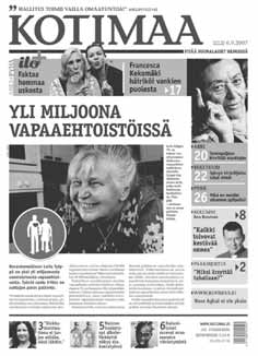 Torstaisin ilmestyvää Kotimaata täydentää joka arkipäivä päivittyvä Kotimaan verkkolehti www.kotimaa.fi Samaan hintaan ilo!