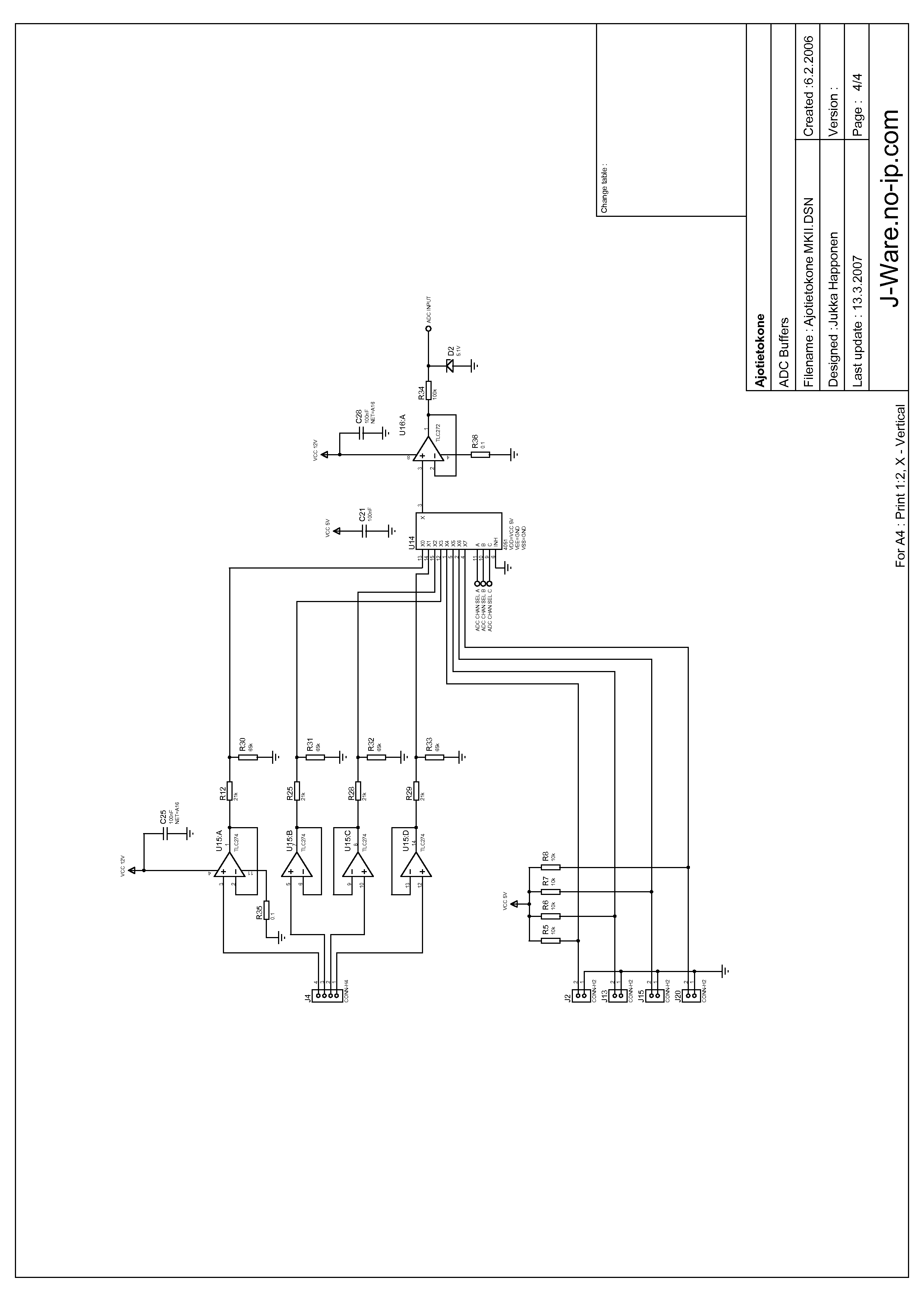 Liite 2 Mikrokontrollerin pinnijako 40 Portti Pinni I/O Kuvaus Port A 0 I/O Näytön datalinja 0 1 I/O Näytön datalinja 1 2 I/O Näytön datalinja 2 3 I/O Näytön datalinja 3 4 I/O Näytön datalinja 4 5