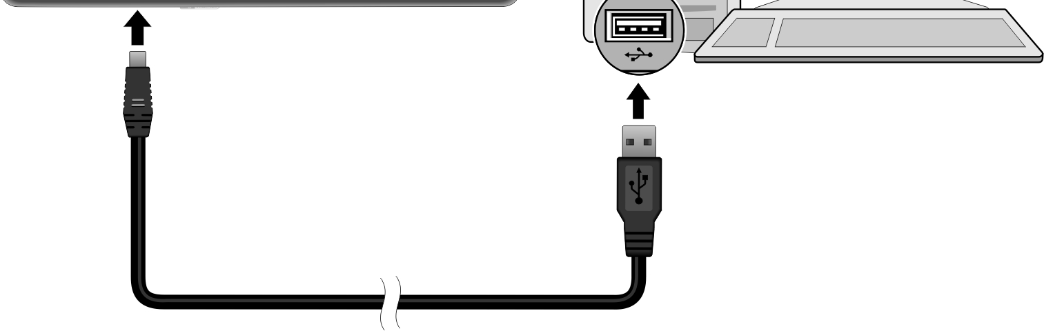 USB-porttiin. 3. Alla oleva kuva on näytössä, kun laite on päällä.