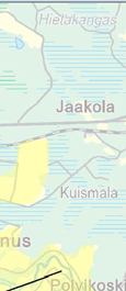 pinnanmuodoiltaan korkeammalla kuin