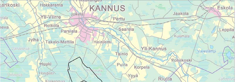 noin 3,5 kilometrin päässä Kannuksen kirkolta (kuvat 1 ja