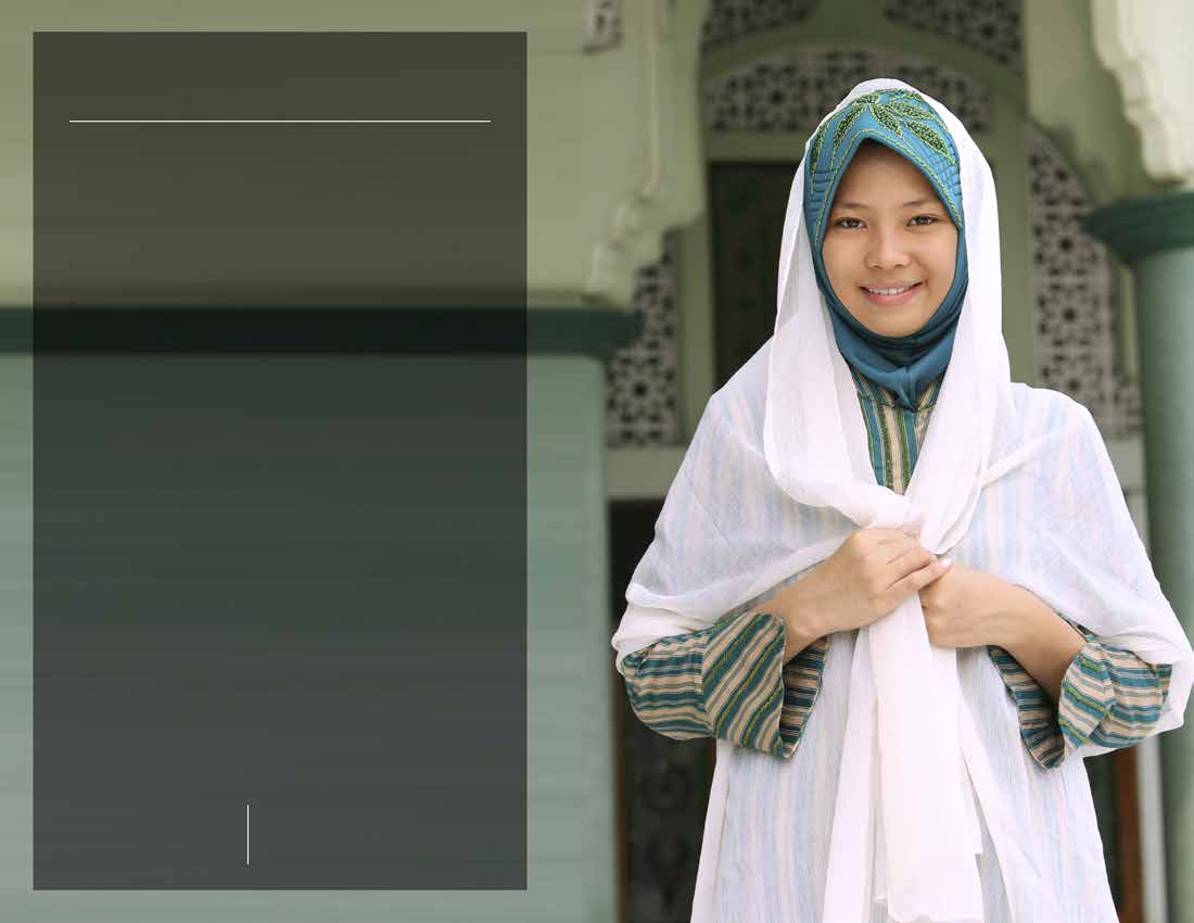 HIJAB Musliminaiset käyttävät pään peittävää huivia (hijab) pukeutuakseen vaatimattomasti, kuten Jumala on säätänyt.