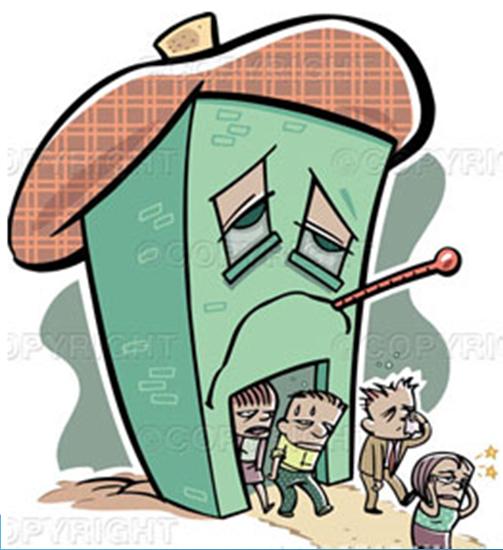 Sick Building Syndrome People generally have less control over the indoor environment in their work environments than they do in their homes Psychosomatic view of their environment Large numbers of