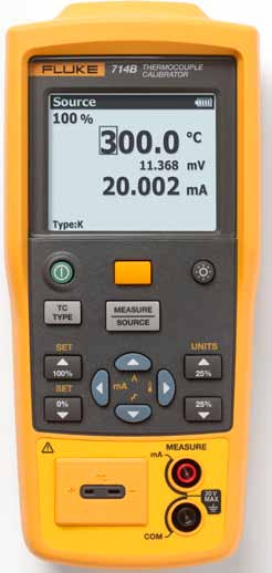 Tuotteen pääominaisuudet Fluke-712B mittaa ja simuloi 13 eri vastusanturityyppiä ja vastusta Fluke-714B mittaa ja simuloi 17 erilaista termoelementtityyppiä ja mv-jännitettä Mittaa 4 20 ma:n