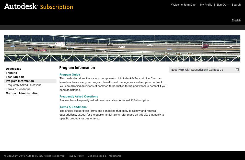 Lue lisää Autodesk Subscriptionista Program Information