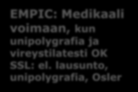 sektorille lisätutkimuksiin, hoitoon,