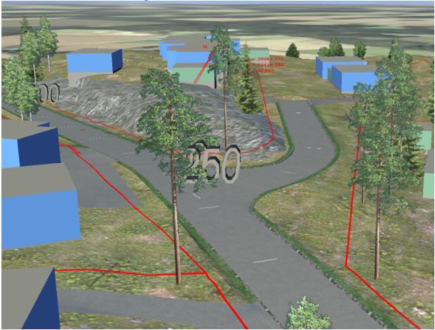 5 Lähtötietomalli Nykyinen maanpinta. Katualueilta takymetrimittaus ja tonteilta laserkeilaus. Nykyiset rakenteet.