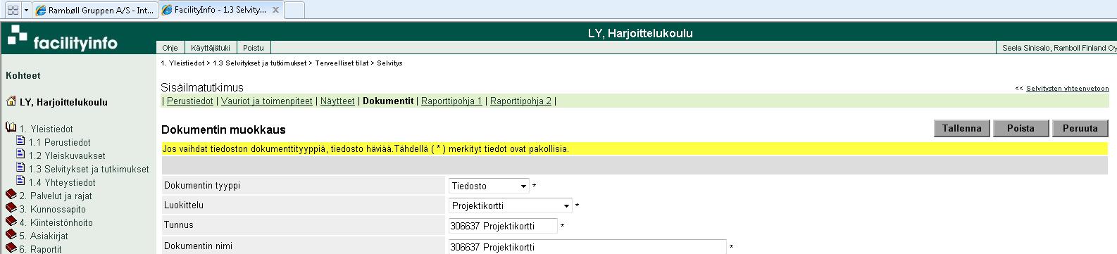 Sisäilmatoimintamallin ohjekortti nro 10 Järjestelmien käyttöohjeita sisäilmatutkijoille 12.