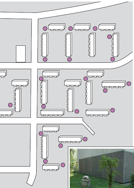 Radonkaivo kerrostaloalueella, Lahti - 25 kerrostaloa harjulla, karkeaa soraa - 24