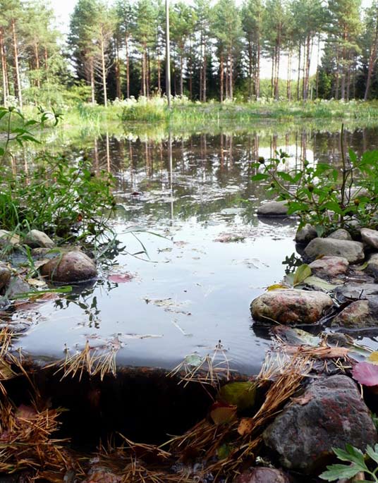 Huomattava osa valuma-alueesta oli intensiivisessä viljelyksessä. Eroosioherkillä alueilla suuri osa etenkin fosforista on sitoutunut kiintoainekseen.