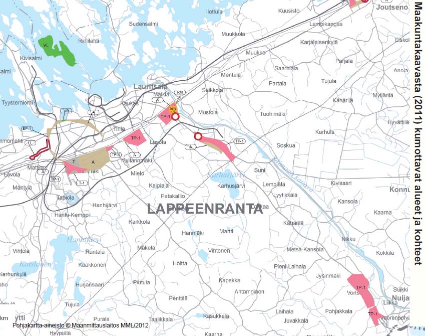 Mustolan alueella on voimassa oikeusvaikutukseton Mustolan yleiskaava, joka on hyväksytty kaupunginvaltuustossa 28.1.2002. Se sivuaa valtatietä noin 700 metrin matkalla valtatien pohjoispuolella.