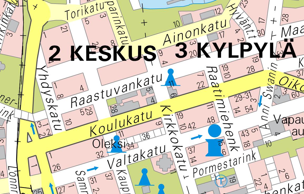 Koulukatu 13, Citykortteli, asemakaavamuutos ja tonttijako 14.8.2013 3/41 1.2 Kaava-alueen sijainti Suunnittelualue sijaitsee Lappeenrannan ydinkeskustassa ns.