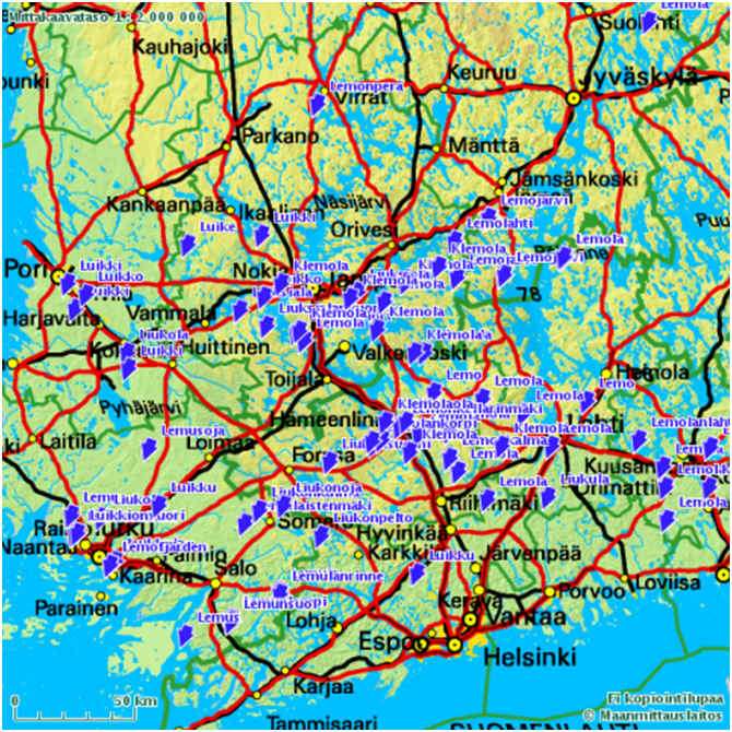 175 / 315 317/MML/08- käyttölupa; Seppo Liukko. Liukko ja Lemu nimipari; Tässä tutkimuksessa tarkastellaan mm.