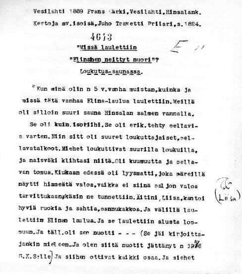 307 / 315 Frans Kärjen tallennus, Liukko suvun seppä Lundbergista: Liukon talon emäntänä oli 1800- luvun alussa Maria Stolsten ja hänen mukanaan Liukon rusthollissa oli myös hänen tyttärensä Liisa