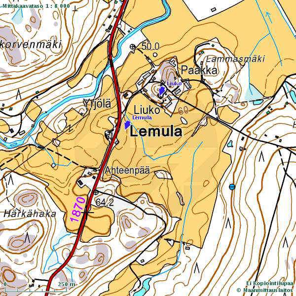 46 / 315 Ks. kartta alla tai klikkaa tästä Liuko-Suomusjärvi, Lemulan- kylä (ks.