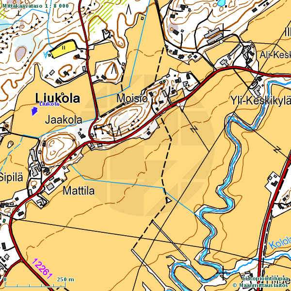 94 / 315 Kartta: 317/MML/08- käyttölupa; Seppo Liukko. Kuva: Liukolan- kylä- Rusko.