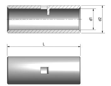 Alumiinikaapelikengät ja liittimet Al-jatkoliitin OJA Al-jatkoholkki OJA on puristettava jatkoliitin alumiinikaapeleille. iitin sopii myös PEX-kaapeleille.