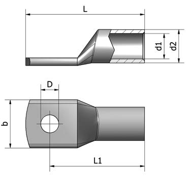 Kuparikaapelikengät ja liittimet Cu-kaapelikengät PKD-sarja PKD-kaapelikenkäsarja on tarkoitettu harvasäikeisille tiivistetyille Cu-kaapeleille ja johtimille.