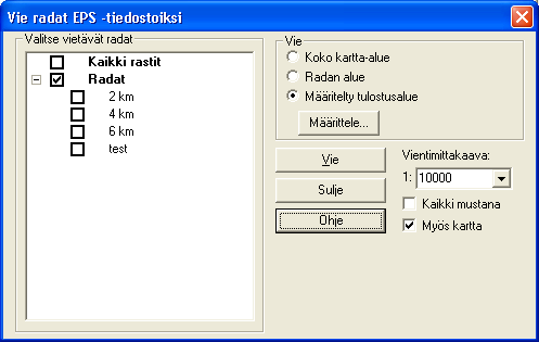 Condes viennit Condes osaa viedä ratasuunnittelun eri tietoja eri muotoihin, joista seuraavassa käsitellään tärkeimmät.