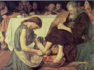 Brown, Fond Madox, Christ Washing Peter s Feet (1852-56) [detail].