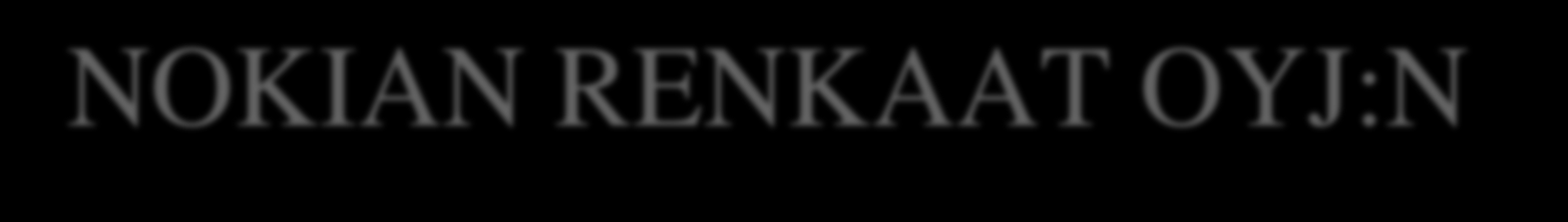 27. huhtikuu 2000 00:00 kategoriassa Pörssitiedotteet Nokian Renkaat Oyj Pörssitiedote 27.4.2000 klo 8.