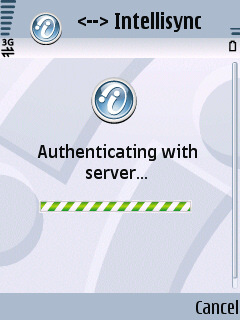 30) Kirjautuminen tapahtuu ja puhelimessa lukee jonkin aikaa Authenticating with server Jos
