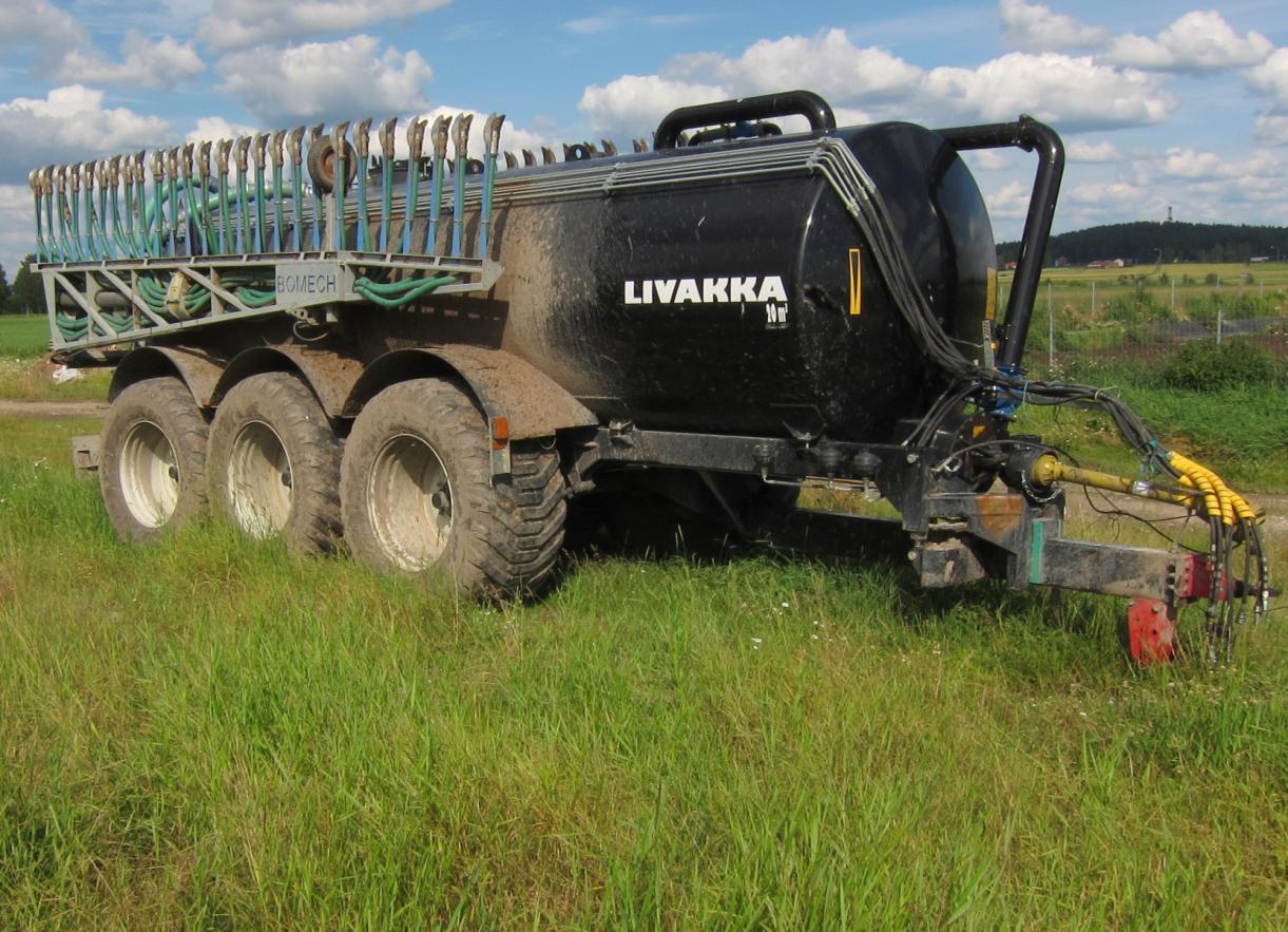 Kotoinen lannoitus Lannan tarkka hyväksikäyttö Keväällä viljoille - kevytmultaus Kesällä