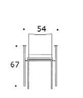 Picco 312ABC Kangasme nekki (m) U01 U02 U07 Koivu, käsinojat, verhoiltu istuin- ja selkätyyny, jalusta 57 312ABC//57 1 303.20 307.40 332.