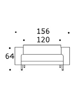 Largo Nojatuoli ja sohvat ympäriverhoiltu Materiaalit Pöydän kansi: leikattu koivu (L), pyökki (), petsattu pyökki (P), tammi () tai pähkinä (WN) Jalat: kromi (KR) Largo 3981 Kangasme nekki (m) U01