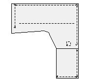 0806/EV 200x180 cm kulmatyöpiste Saatavana sekä oikea- että vasenkätisenä.