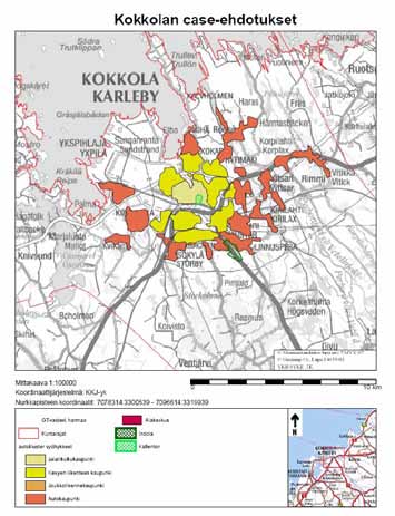 4.2.4 Jalankulkukaupungin tutkimusalueet: Kokkolan Kallentori ja Jyväskylän Tourula Tutkittavat alueet Kokkolassa ja Jyväskylässä määrittyvät tässä raportissa niin sanotuiksi jalankulkukaupungiksi