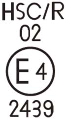 00=kaukovalo hyväksytty E98 muutossarjan 00 mukaisesti 02=etusumuvalo hyväksytty E19 muutossarjan 02 mukaisesti
