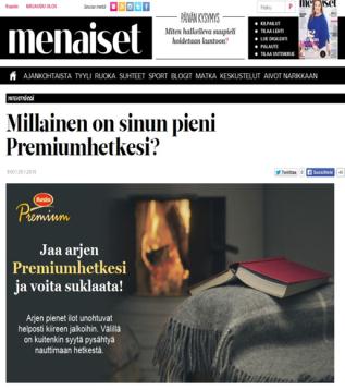 Case Premiumhetkiä verkossa ja printissä