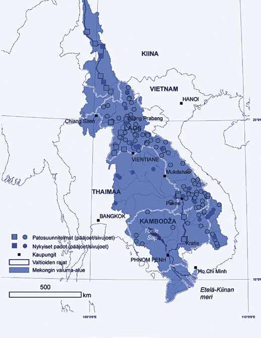 Kylmän sodan perintö Kylmän sodan aikana alueen maiden hallitukset ehdottivat useita patoja rakennettavaksi Mekongin pääuomaan ja sivujokiin. Ne pitivät patoja kehityksen ja vaurauden avaimina.