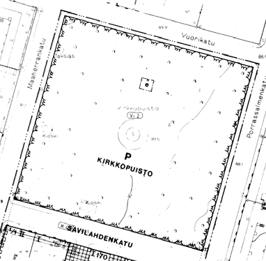 5 Tämä asemakaava on kaupungin asemakaavajärjestelmässä numerolla 1 ja se on edelleen pienillä osin kaupunkia ajantasa asemakaava.