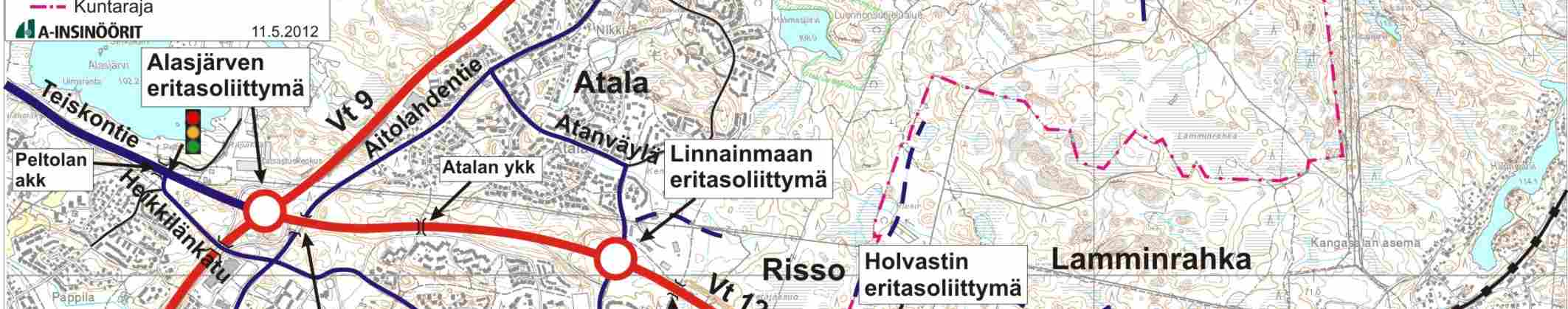 Liittymässä on tapahtunut useita loukkaantumiseen ja omaisuusvahinkoihin johtaneita onnettomuuksia, joista suurin osa on ollut risteämis-, peräänajoja mopo-onnettomuuksia.