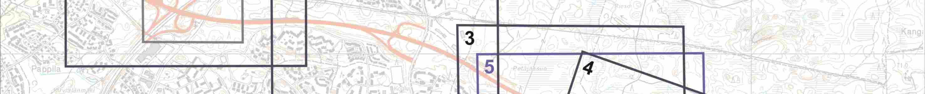 1:4000 LIITE 1-2 Alasjärven eritasoliittymä, Vaihe 2 Suunnitelmakartta plv 0 