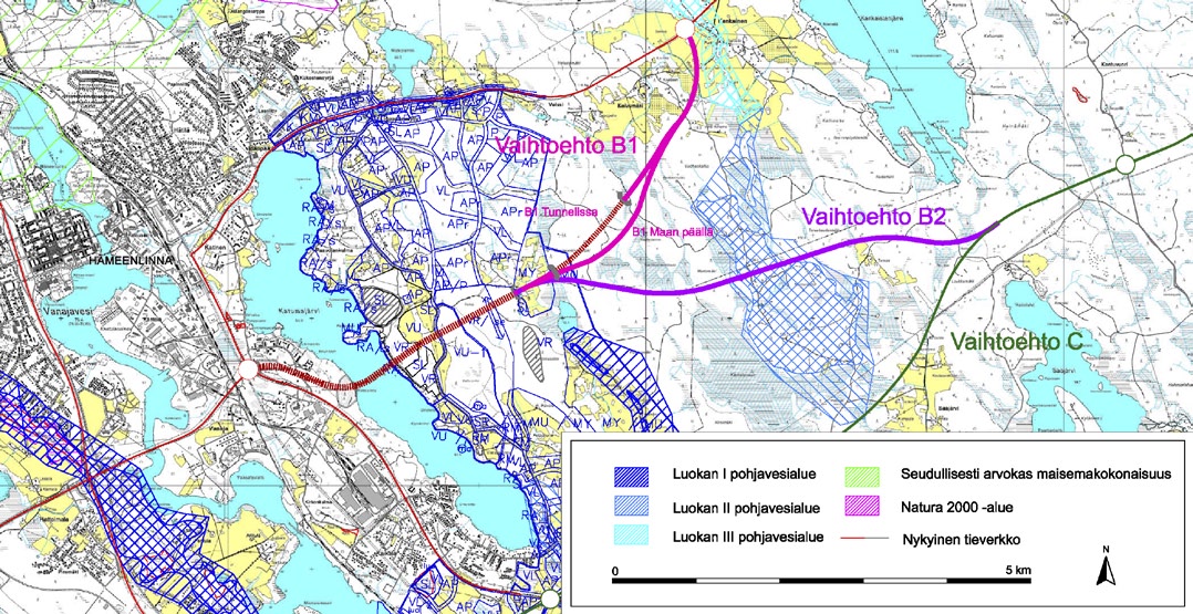Liite 48 2 Valtateiden 10 ja 12 yhteysvälin Hämeenlinna Lahti kehittämisvaihtoehdot ja niiden