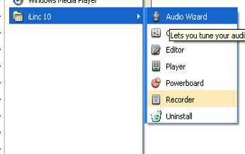 LIITE 4 OHJATTU ÄÄNILAITTEIDEN SÄÄTÄMINEN (AUDIO WIZARD) Ohjattu äänilaitteiden säätäminen (Audio Wizard) päättää aina asiakasohjelman eli clientin asennuksen.