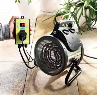PAL20M laitteeseen TER1 75,00 BioGreen Palma Basic (PAL20M) 2kW Palma on luotettava ja tehokas sähkölämmitin tilavaankin kasvihuoneeseen. Saksalaisen Biogreenin valmistama.