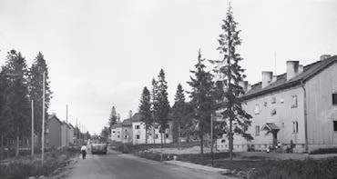1940-luvulla rakennettua Puu-Maunulaa. (Lähde: Kaupunginmuseon arkisto.