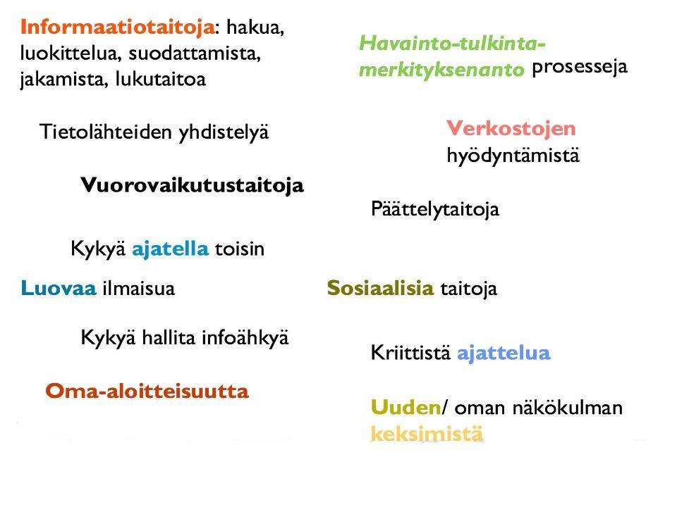 Miikka Salasvuo (2014): Tulevaisuuden kannalta oleellisia taitoja Miten tulevaisuuden taitojen opettaminen tapahtuu koulussa?