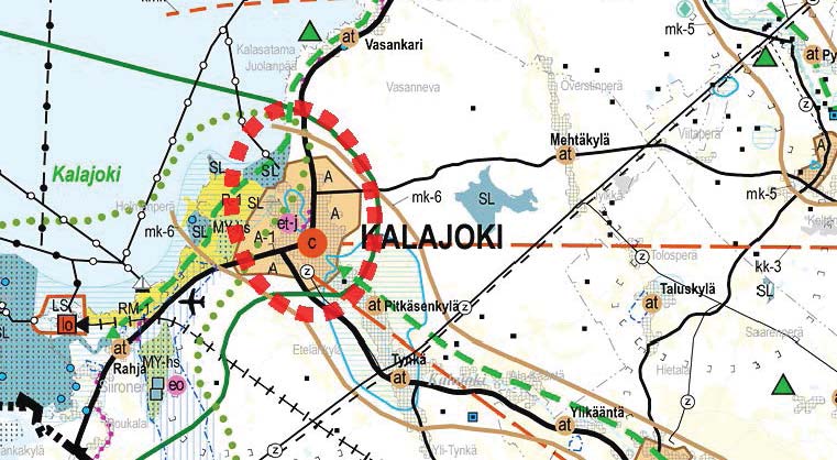 kehittämisen kohdealuetta (mv-5) sekä Kalajokilaakson maaseudun kehittämisen kohdealuetta (mk-6).