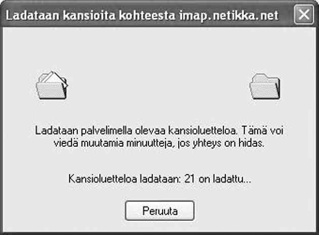 Sähköpostiasetukset: IMAP-protokolla